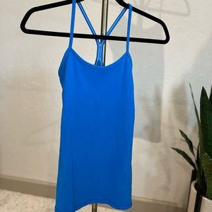 Lululemon Power Y Tank | Size 4 | Beautiful Blue| Shelf Bra | GREAT Condition